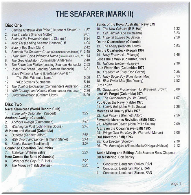 Seafarer_Tracklisting