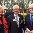 With President of the Rotary Club and MC for the day John Glenn at the Dingley Village memorial service.