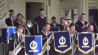 Aussie Navy Qld Band.  Waltzing Matilda. Wynnum Manly festival 2011